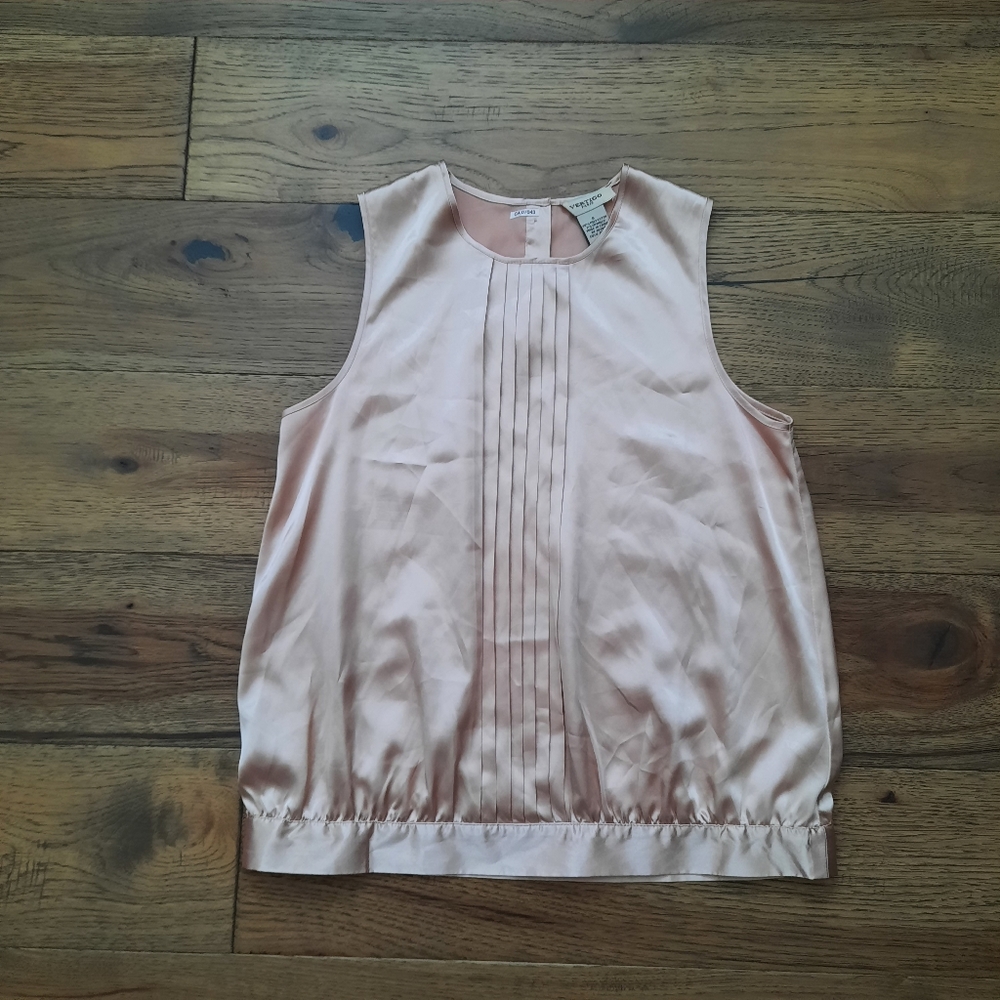Vertigo Paris Satin Sleeveless Blouse